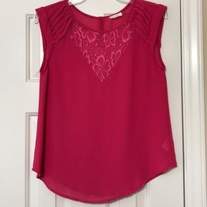 free to fly pink blouse